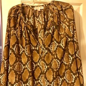 Michael Kors XL snakeskin long sleeve tunic.